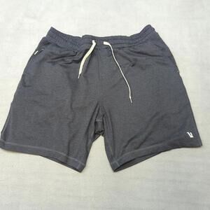 Vuori Men's Ponto Short XL Charcoal Heather Active Workout Stretch Soft Feel